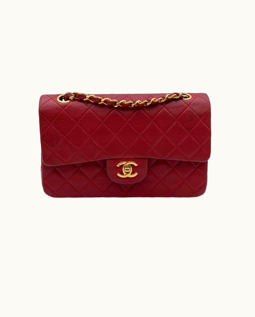 Chanel Chanel Classic Shoulder Bag Leather In Red
