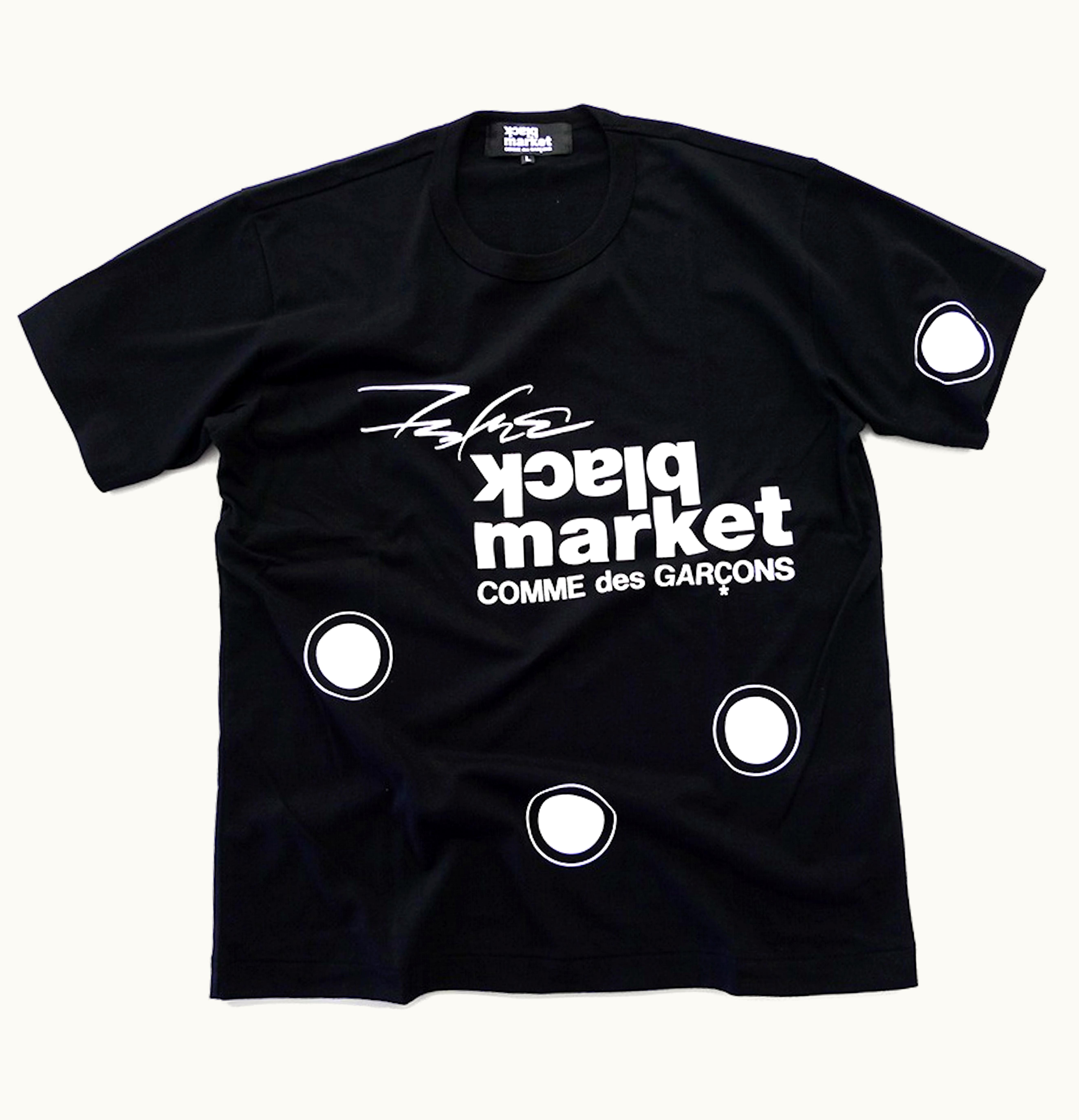 Comme Des Garçons Comme des Garcons x Futura 2000 Black Market Tee Black