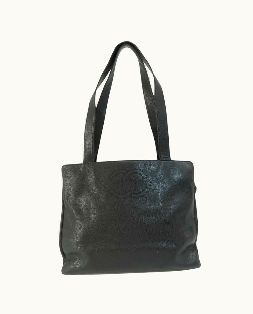 Chanel Chanel Shopping Tote Bag Leather Black