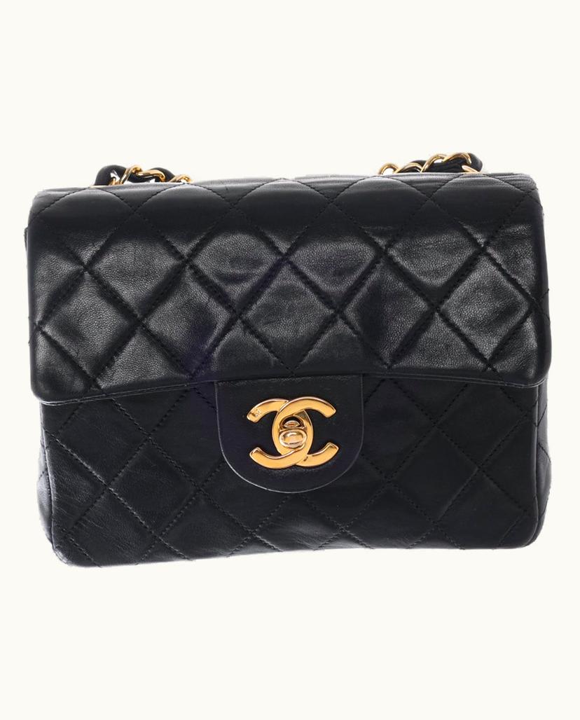 Chanel Chanel Classic Flap Bag Women's Shoulder Black Leather