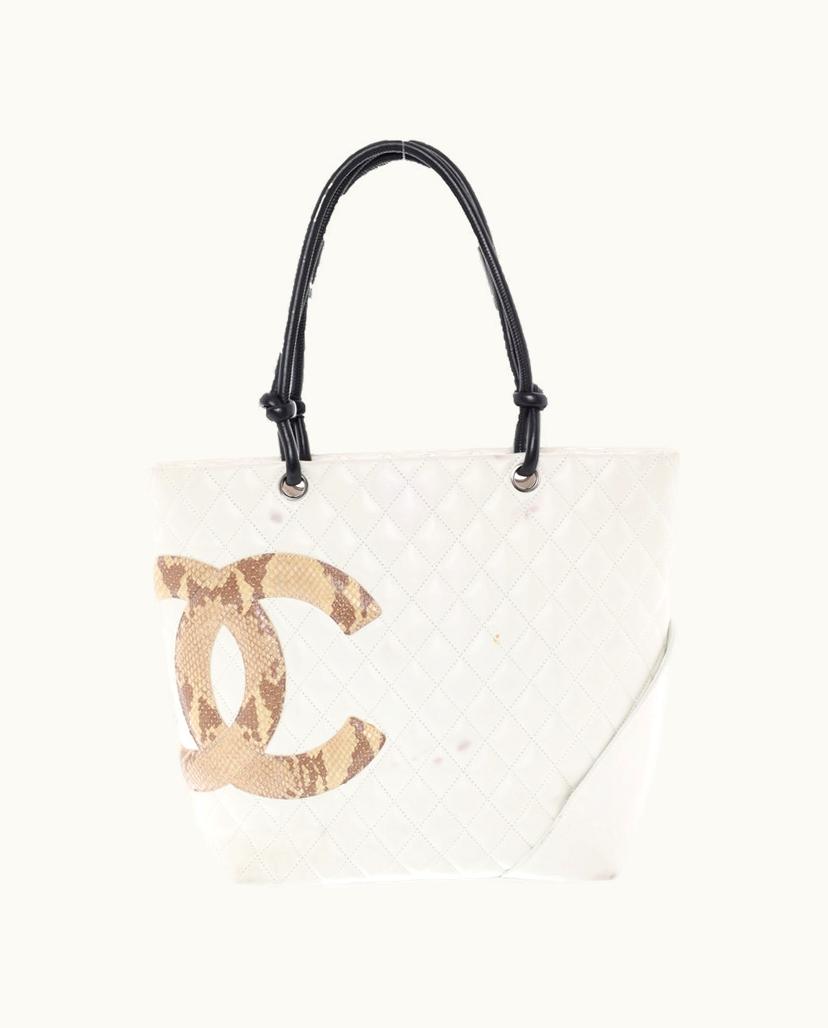 Chanel Chanel Cambon Shopper Bag Leather Black