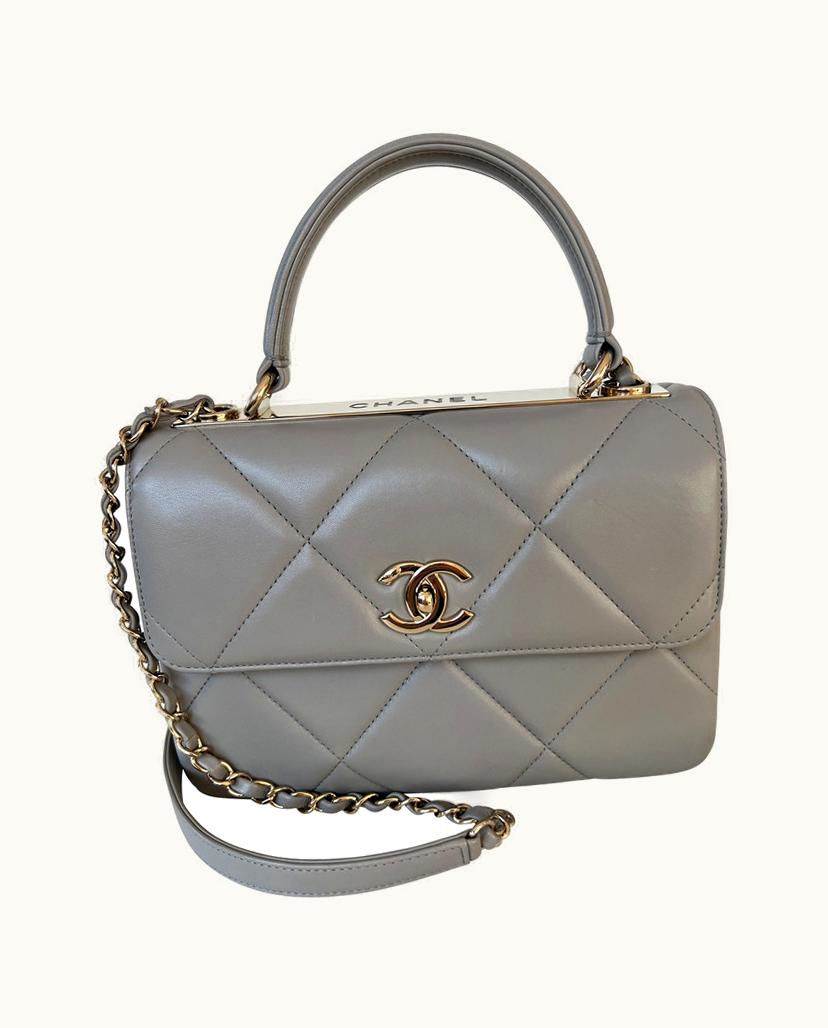 Chanel Chanel Trendy CC Small Lambskin Handbag in Grey