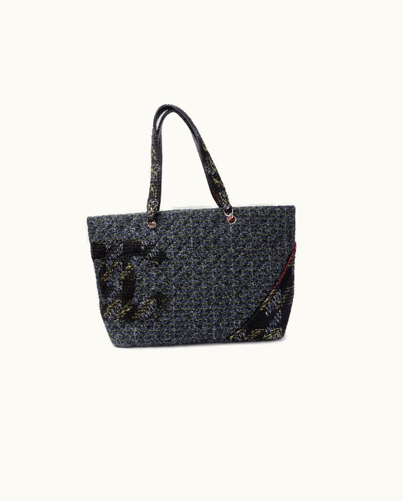 Chanel CHANEL Cambon Tweed Tote Bag Multicolor