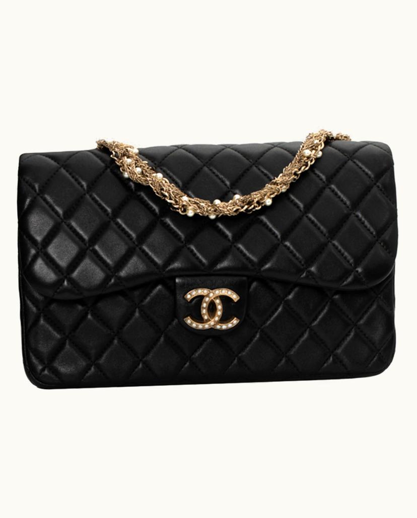 Chanel Chanel Timeless Classic Leather Shoulder Bag in Black