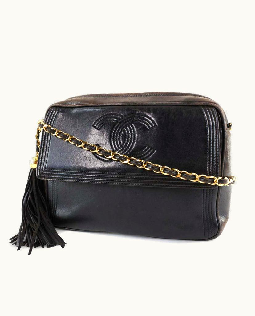 Chanel Chanel Camera Bag Black Leather