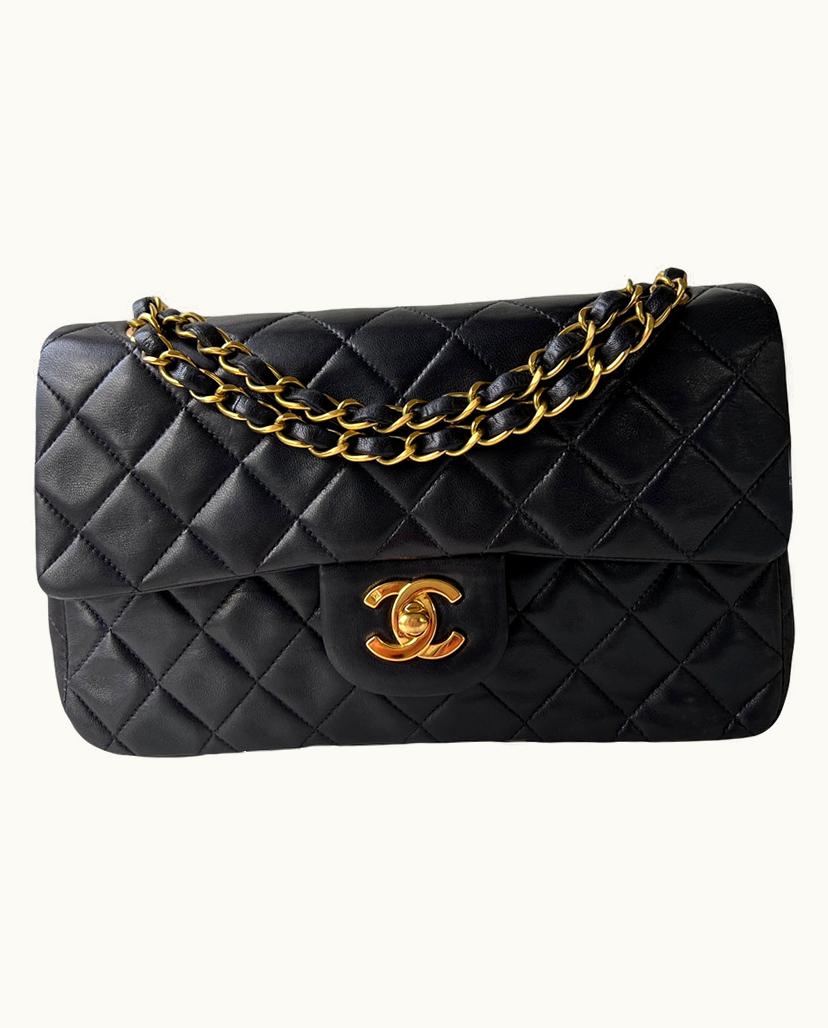 Chanel Chanel Classic Small Double Flap Bag Lambskin In Black