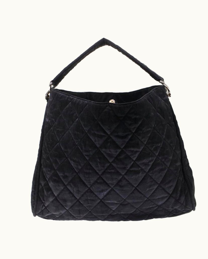 Chanel Chanel Classic Shoulder Bag Canvas In Black