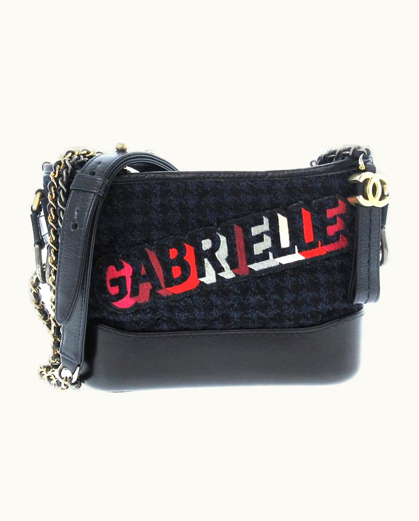 Chanel Chanel Gabrielle Small Hobo Bag Leather Black