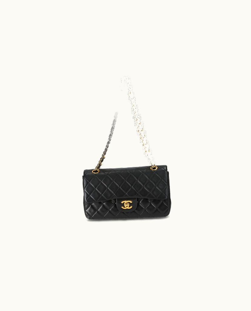 Chanel Chanel Classic Small Double Flap Bag in Black Quilted Leather
