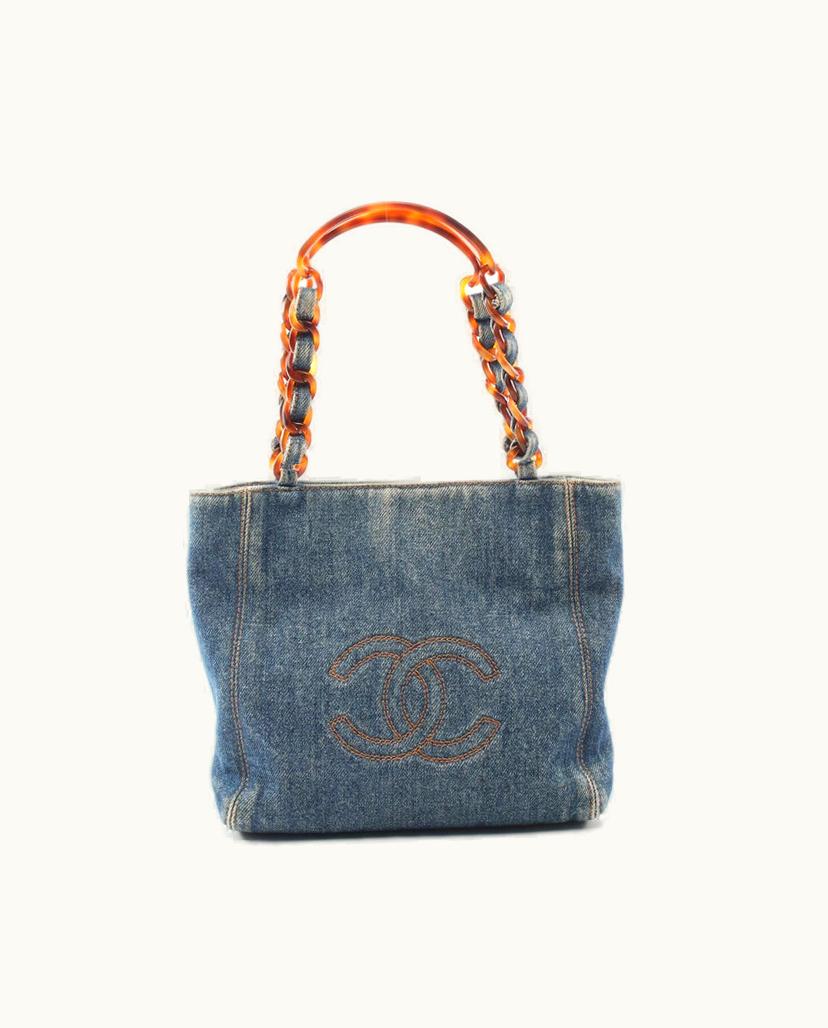 Chanel Chanel CHA-025380 Tote Bag Women's Blue