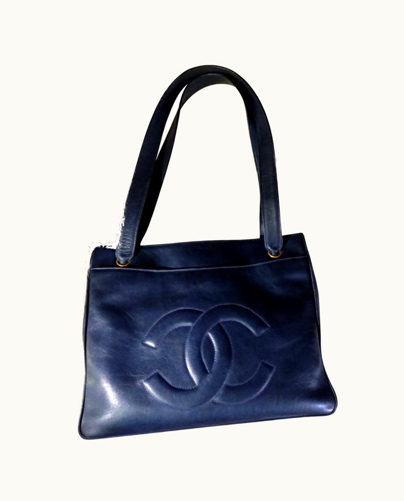 Chanel Chanel Classic Flap Women's Handbag Leather In Blue