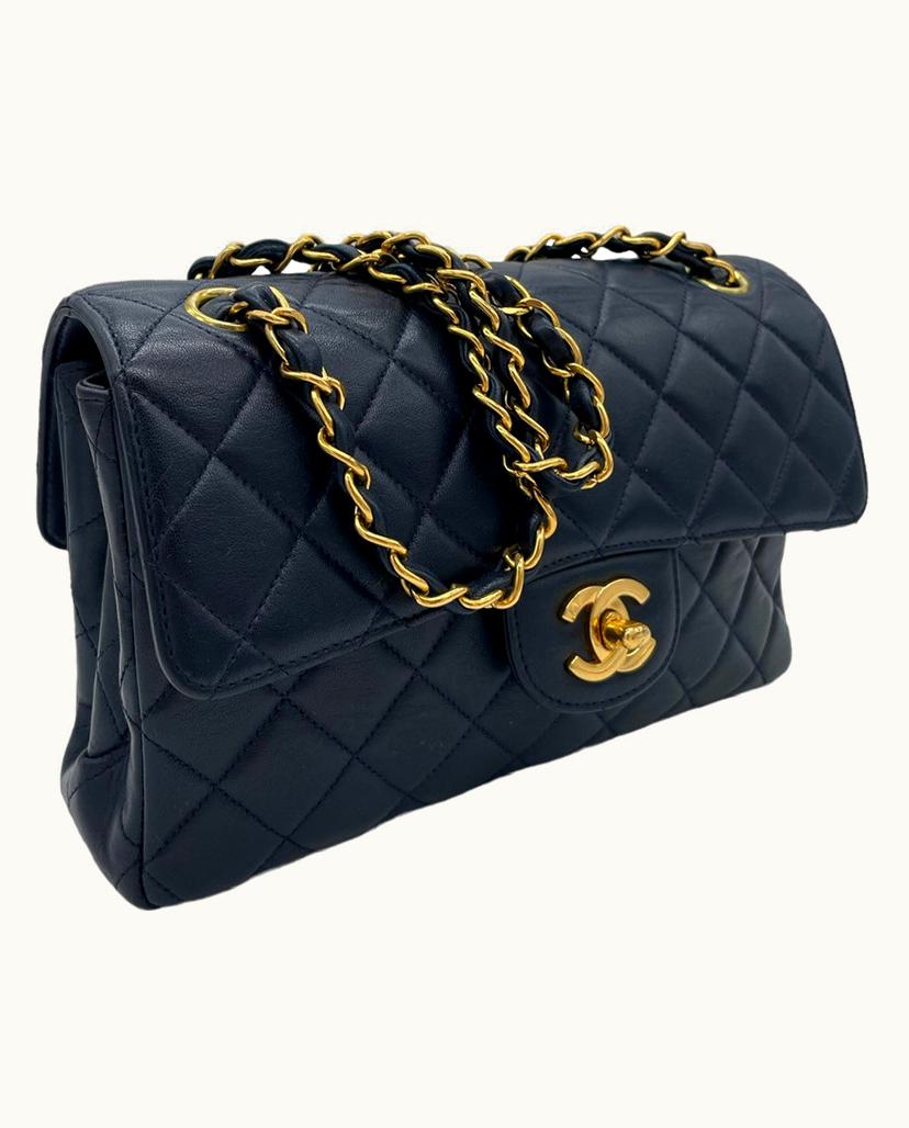 Chanel Chanel Classic Flap Bag 1997 Matelassé Leather Blue