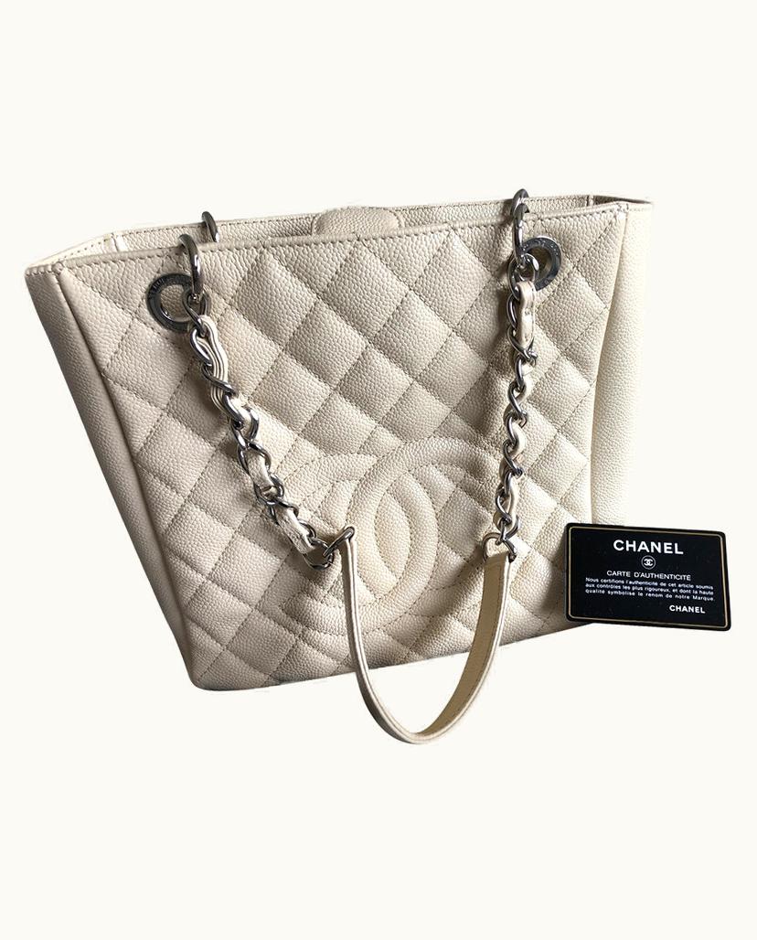 Chanel Chanel Women's Shopping Tote Leather In Beige - Spring Edition