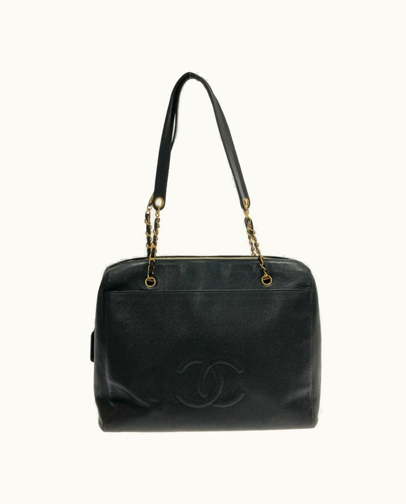 Chanel Chanel Classic Flap Women's Shoulder Bag Leather In Black