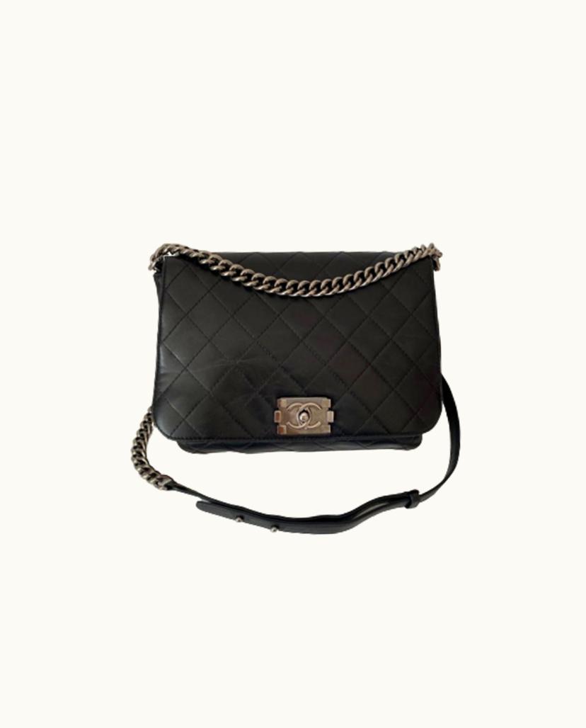 Chanel Chanel Paris Boy Bag Leather In Black