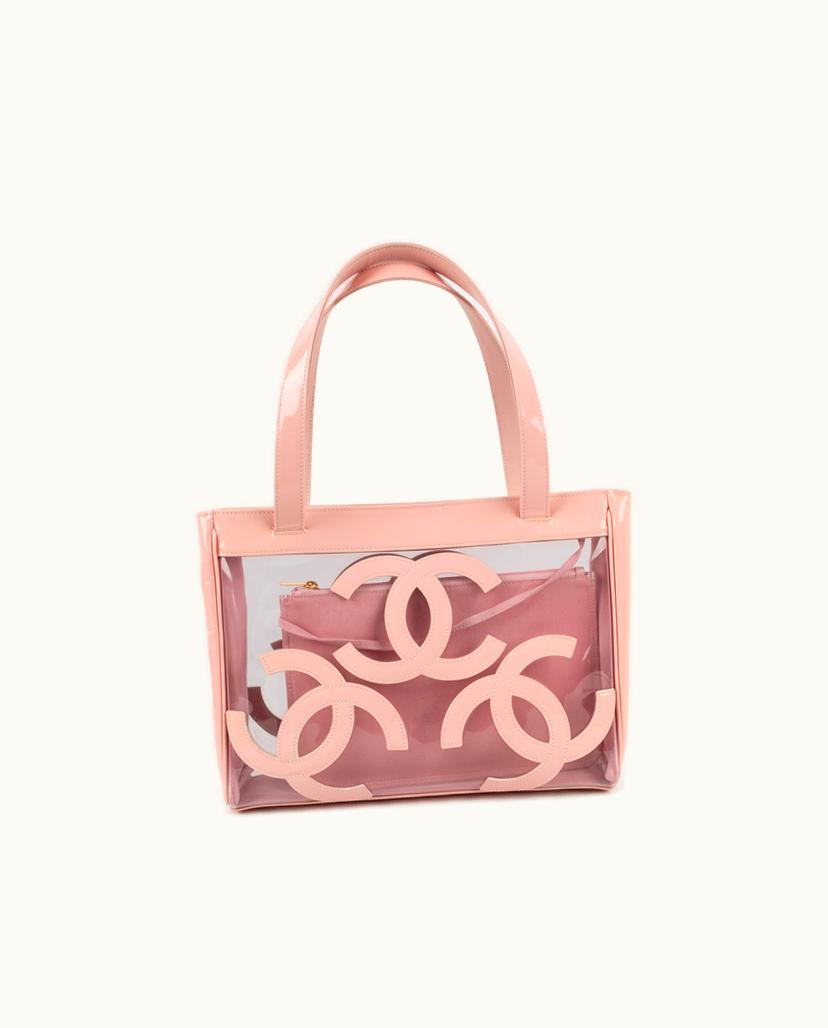 Chanel Chanel S130 Vernis Leather Sac Pink