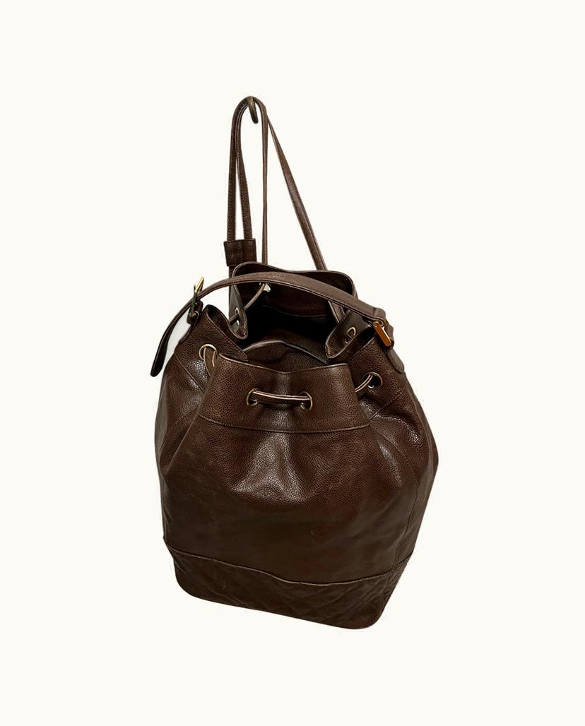 Chanel Chanel Classic Leather Women's Backpack in Brown