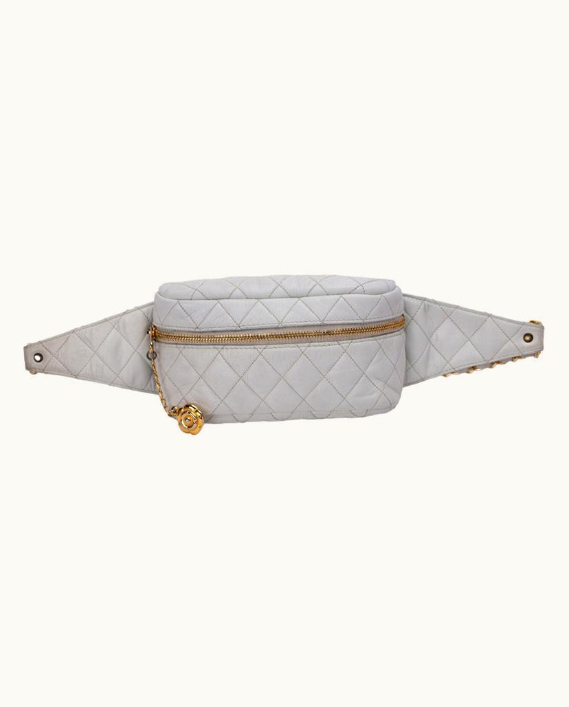 Chanel Chanel Matelassé Pouch Shoulder Bag White