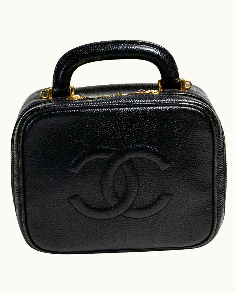Chanel Chanel Classic Women's Leather Vanity Case in Black
