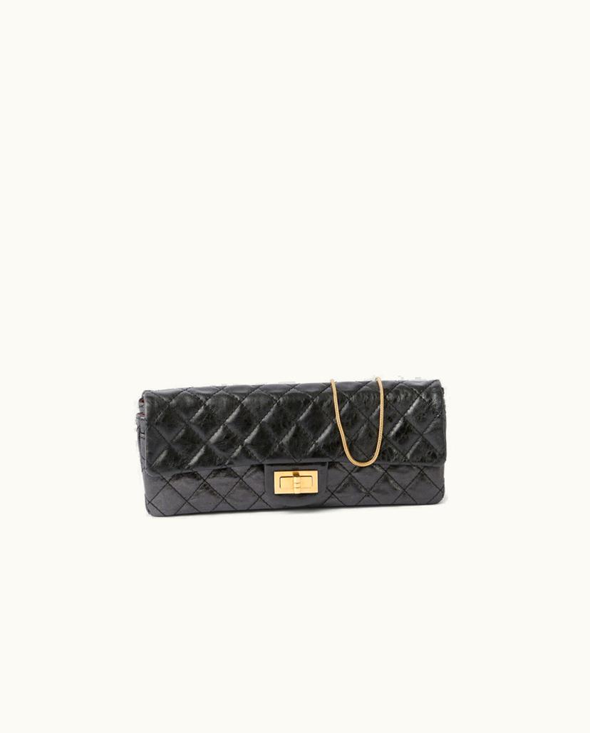Chanel Chanel Reissue East West Shoulder Bag Patent Leather In Black