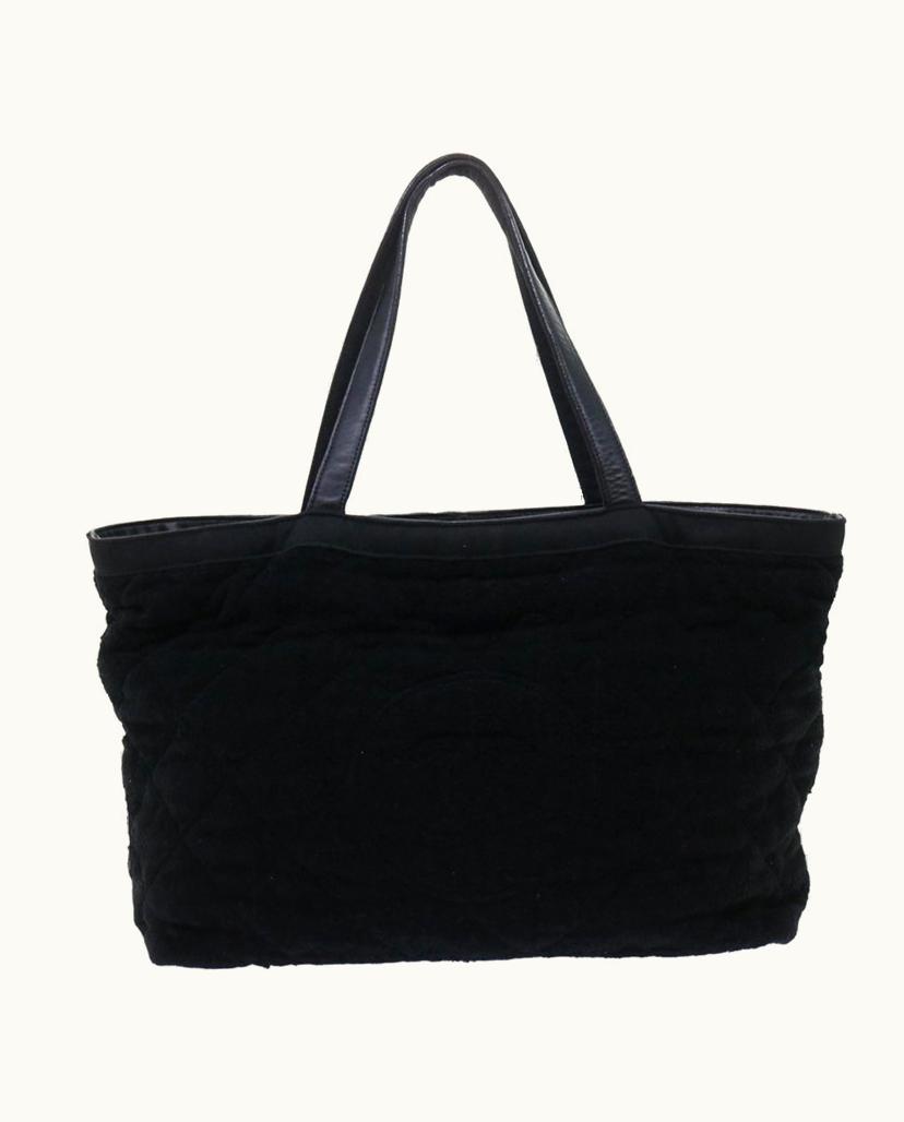 Chanel Chanel Women's Coco Cabas Wool In Black