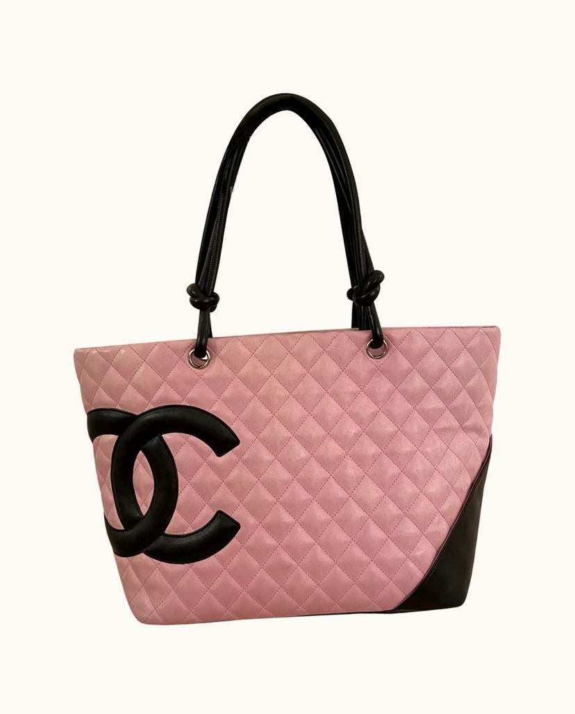 Chanel Chanel Cambon Quilted Leather Shoulder Bag Pink