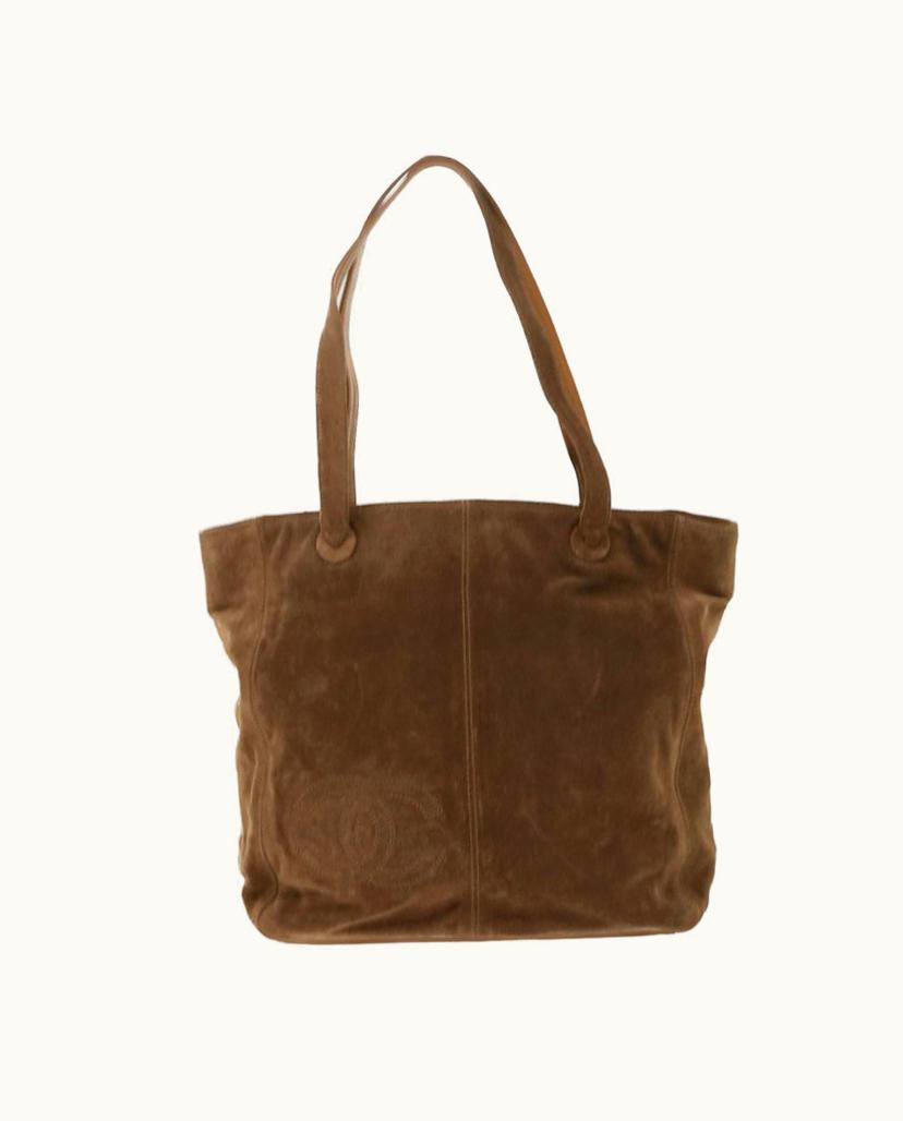 Chanel Chanel Suede Tote Bag Brown