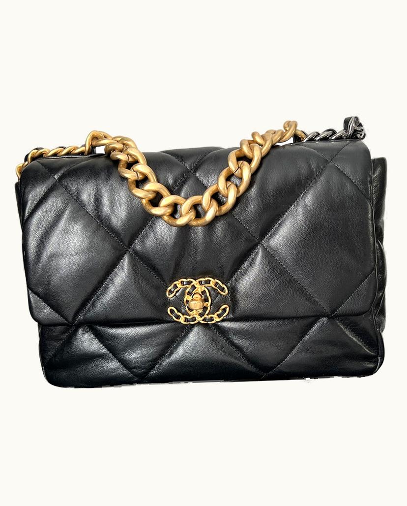 Chanel Chanel 19 Medium Bag Leather In Black