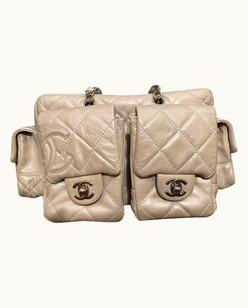 Chanel Chanel Women's Cambon Bag Leather In Cream