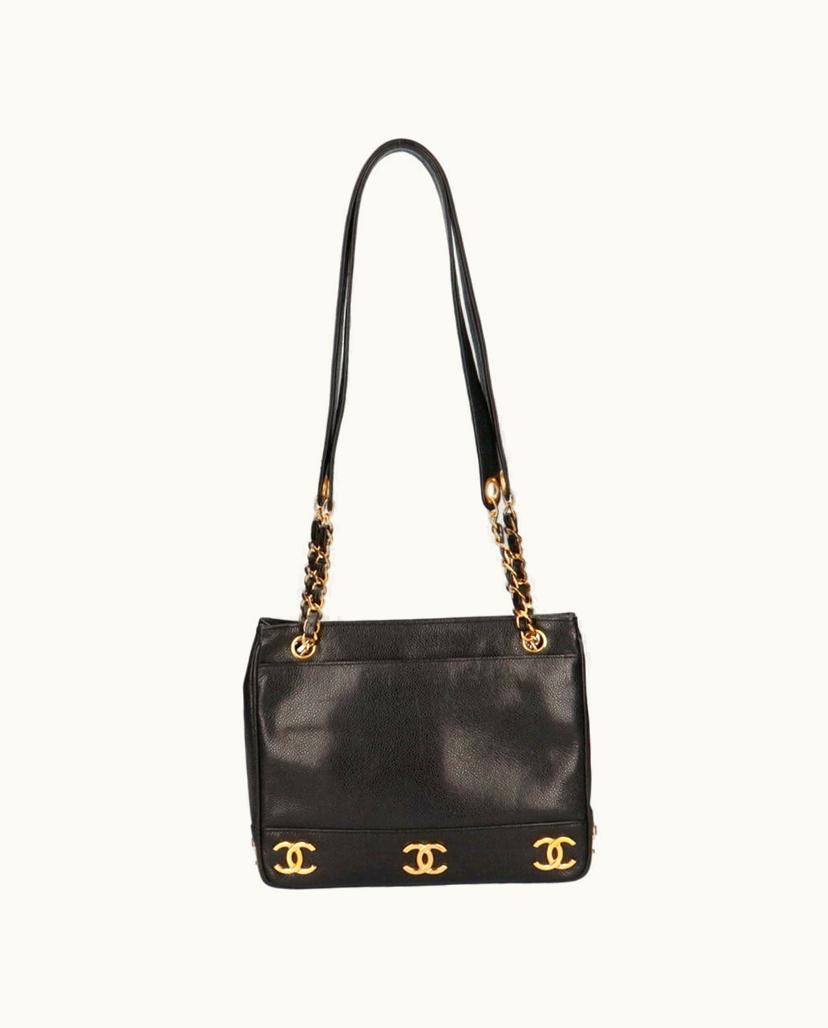 Chanel Chanel Caviar Skin Shoulder Bag Luxury Black