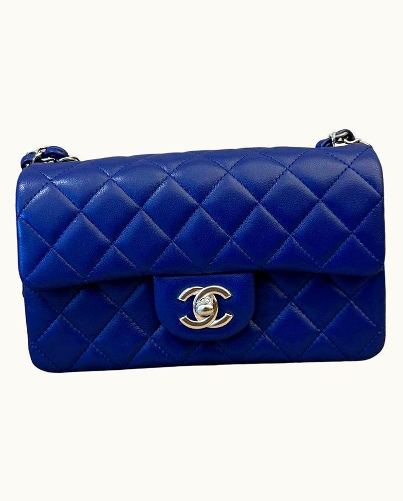 Chanel Chanel Small Classic Flap Bag Crossbody Blue