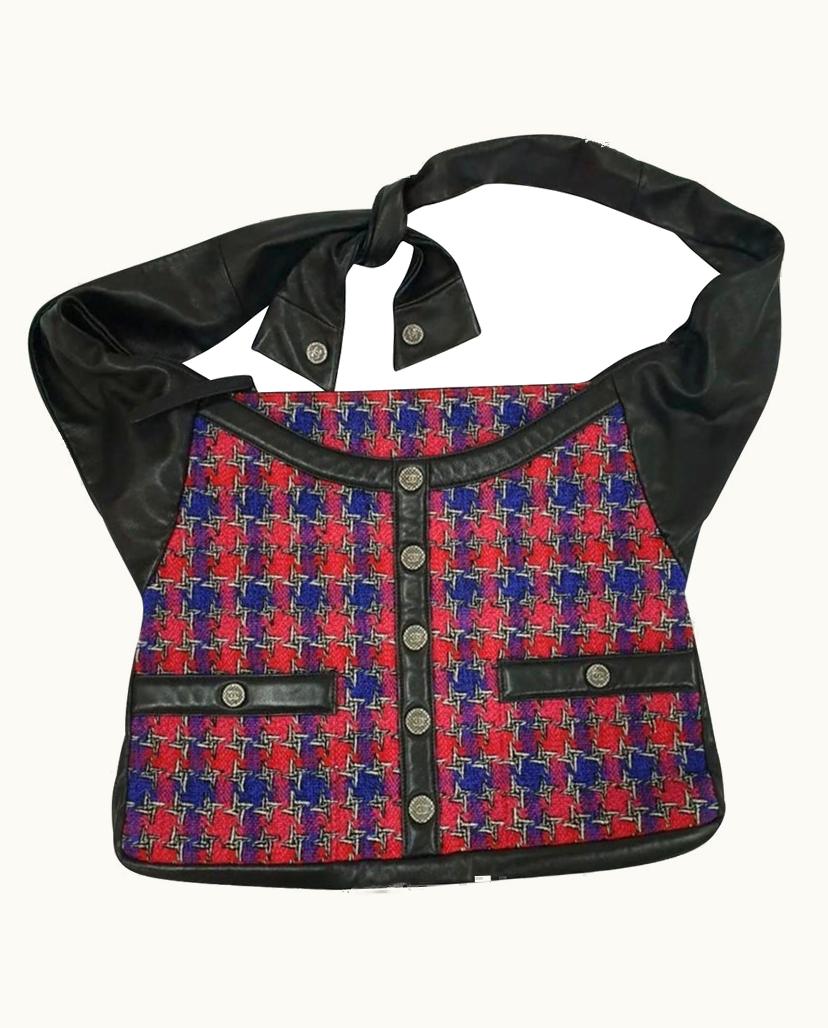 Chanel Chanel Limited Edition Lambskin Tweed Handbag Black