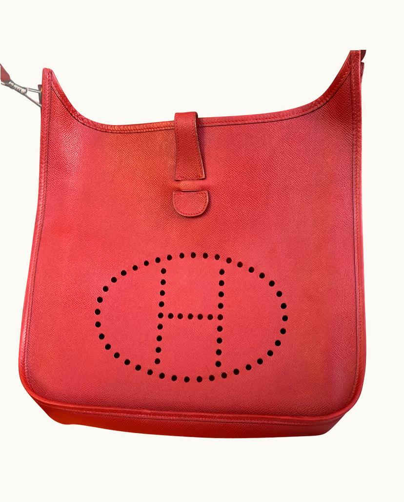 Hermès Hermès Women's Evelyne GM 33 Leather In Red