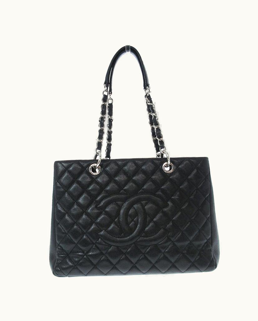 Chanel Chanel Women's Shopping Tote Grand Leather In Black