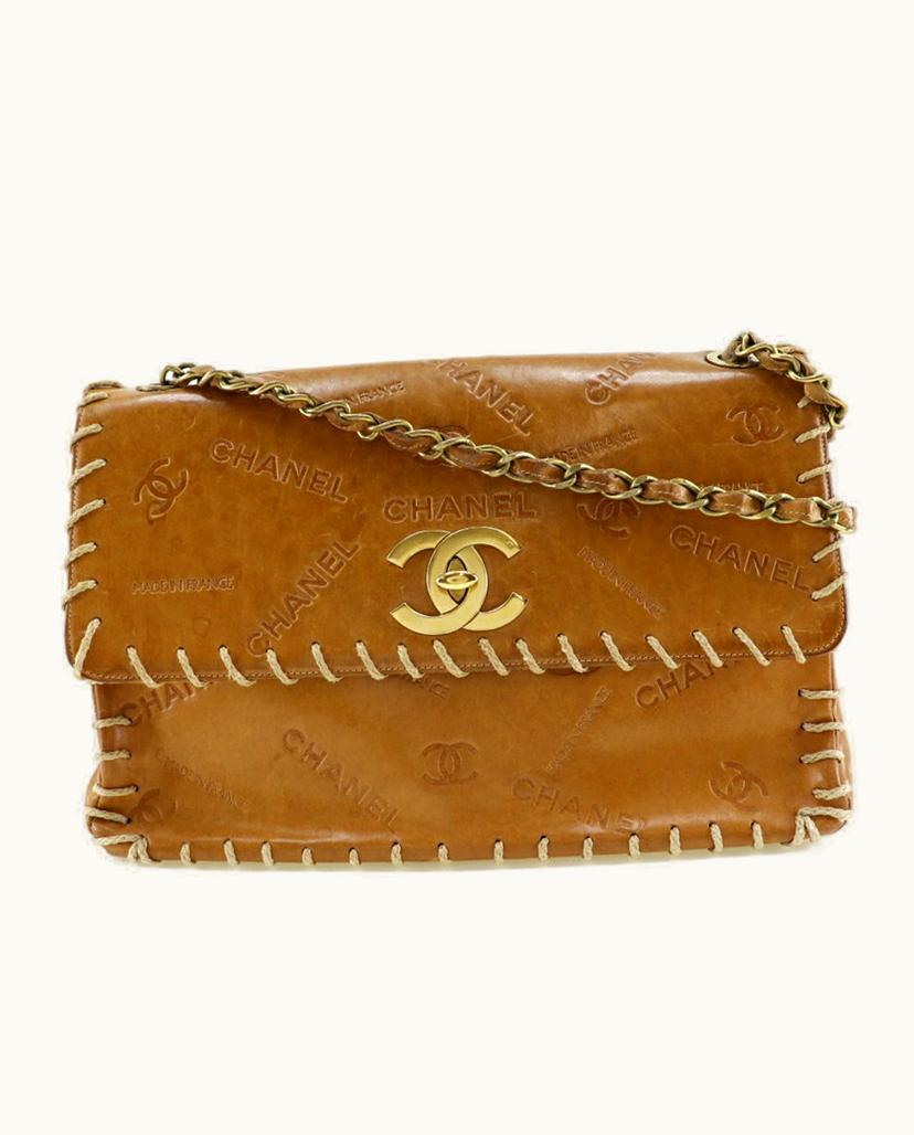 Chanel Chanel Classic Shoulder Bag Leather In Brown