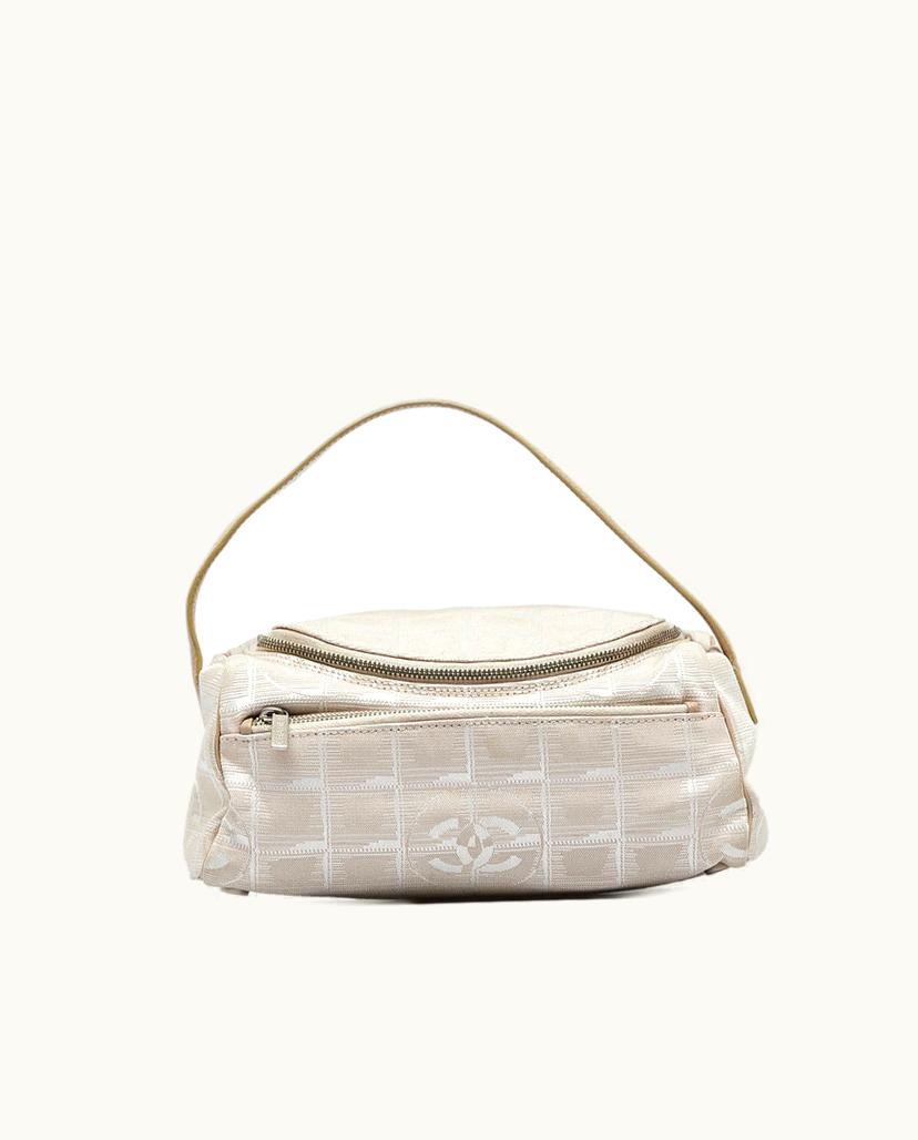 Chanel Chanel Travel Line Vanity Bag Nylon In Brown x Beige