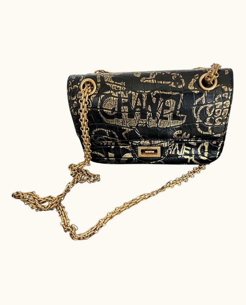 Chanel Chanel Flap-Bag Special Edition Leather Women's Black