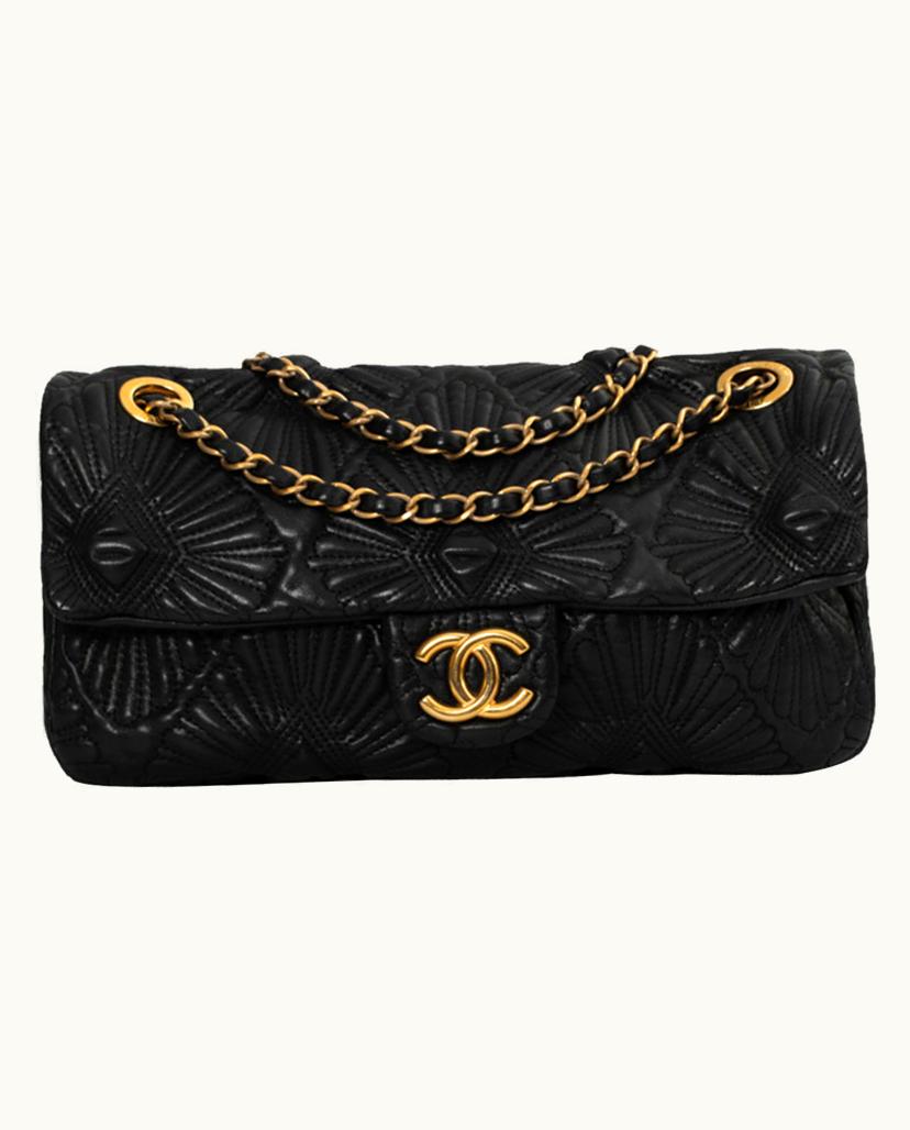 Chanel Chanel Timeless Classic Women's Shoulder Bag Black Leather Gold Hardware