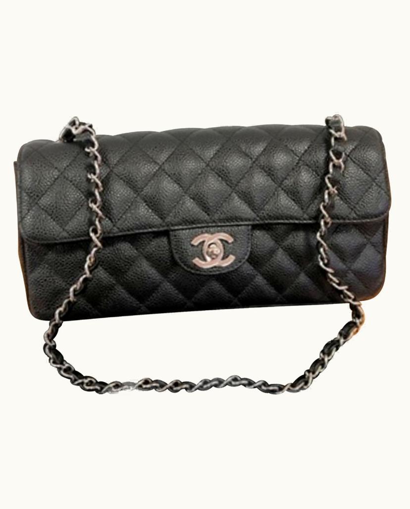 Chanel Chanel Sac Classic Flap Bag Caviar Leather In Black