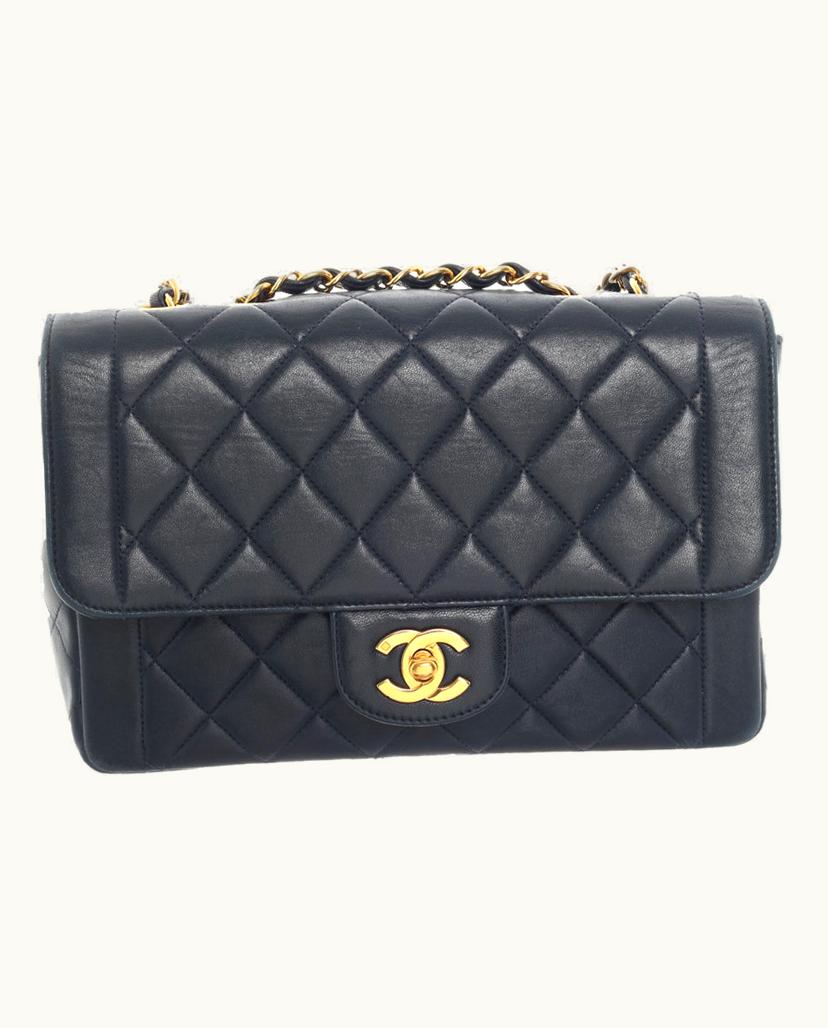 Chanel Chanel Women's Flap Bag In Blue Leather