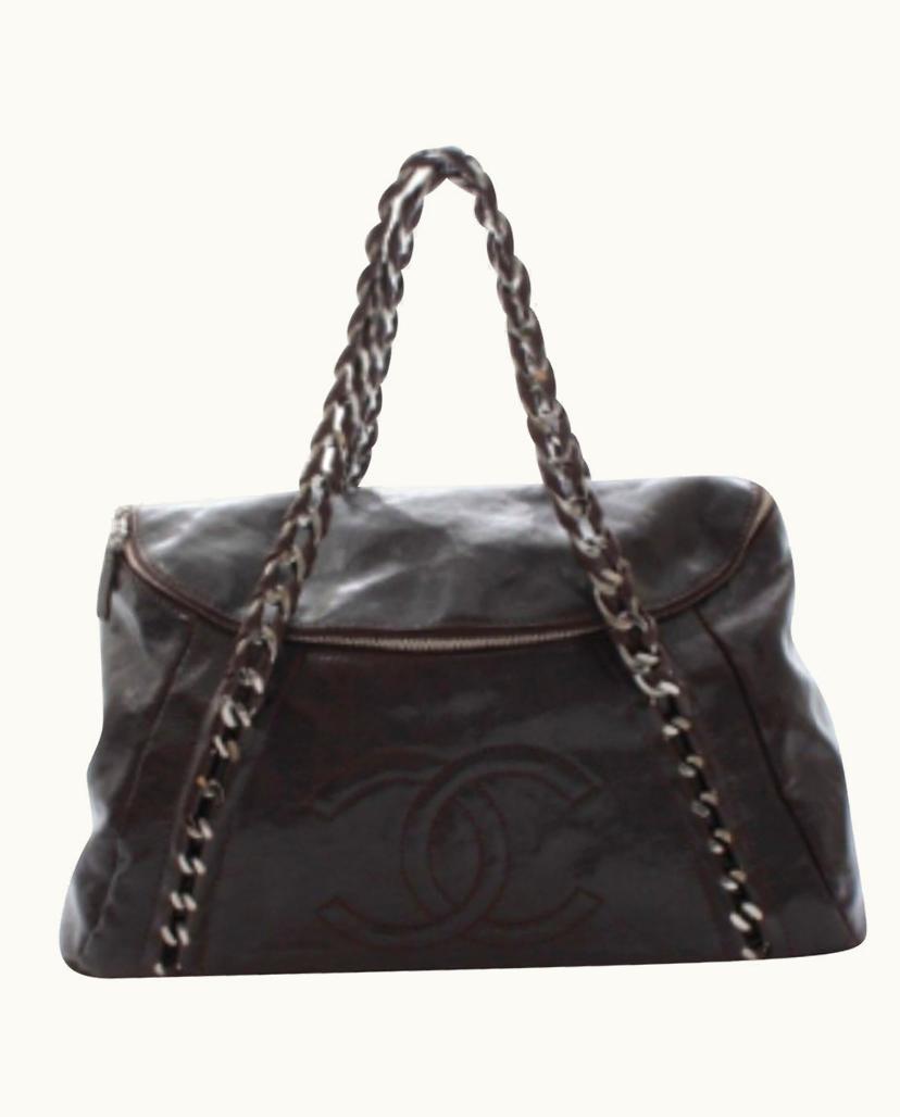 Chanel Chanel Limited Edition Caviar Leather Shoulder Bag in Brown