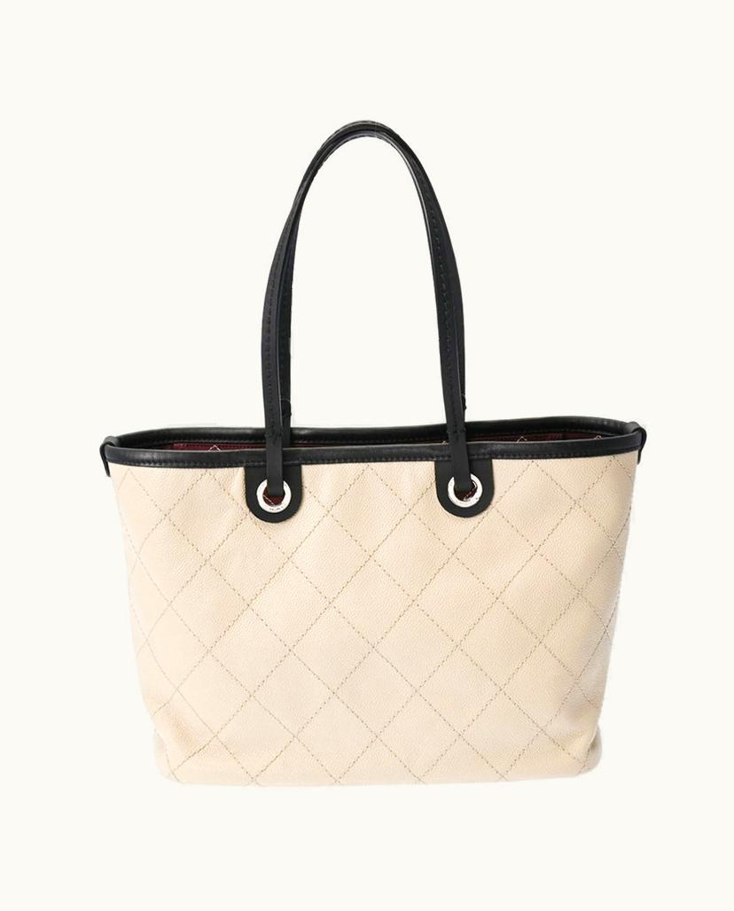 Chanel Chanel Wild Stitch Women's Leather Bag in Beige
