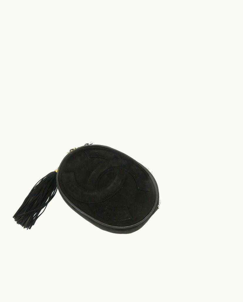 Chanel Chanel Women's Shoulder Bag Suede In Black