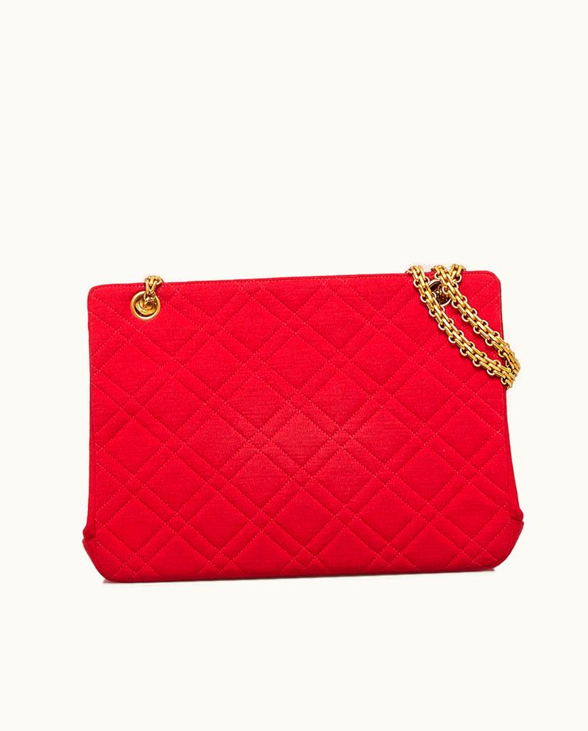 Chanel Chanel Reissue Jersey Frame Shoulder Bag Cotton In Red