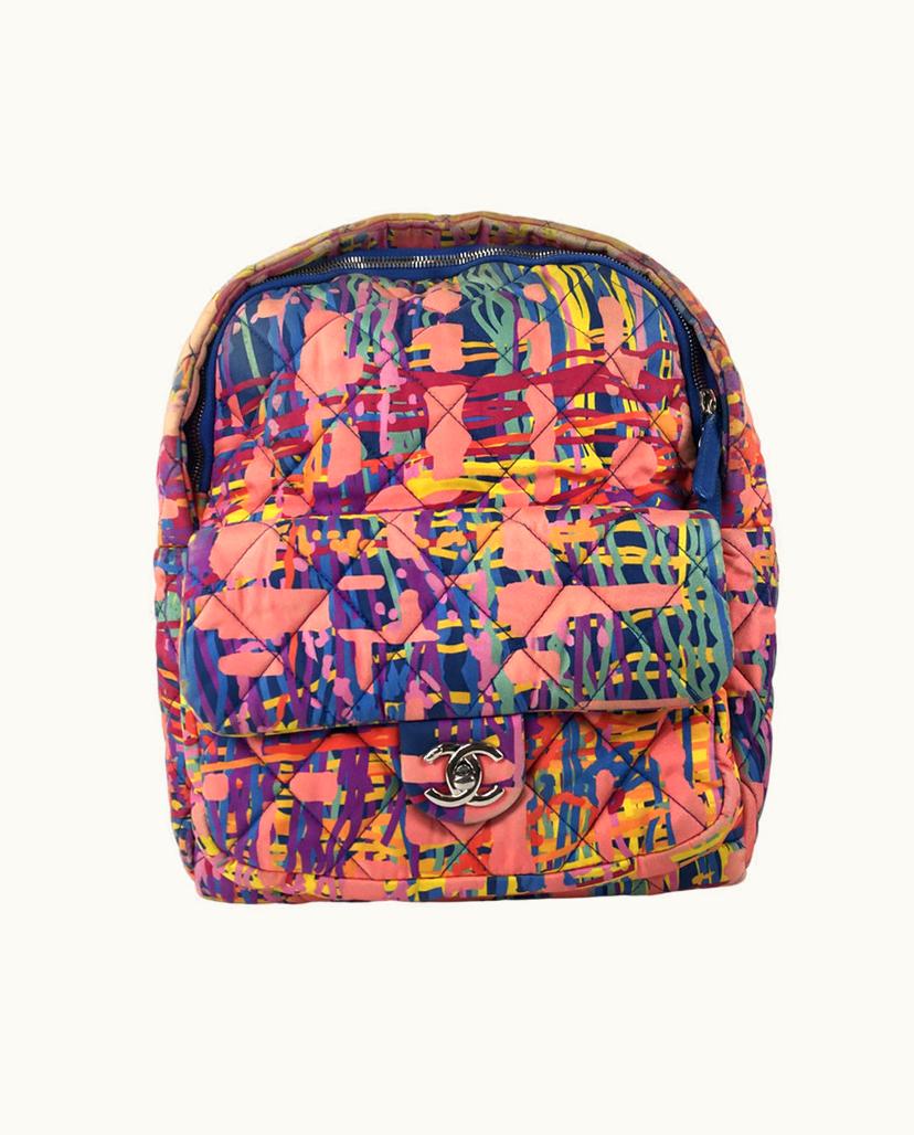 Chanel Chanel Women's Backpack Canvas In Pink