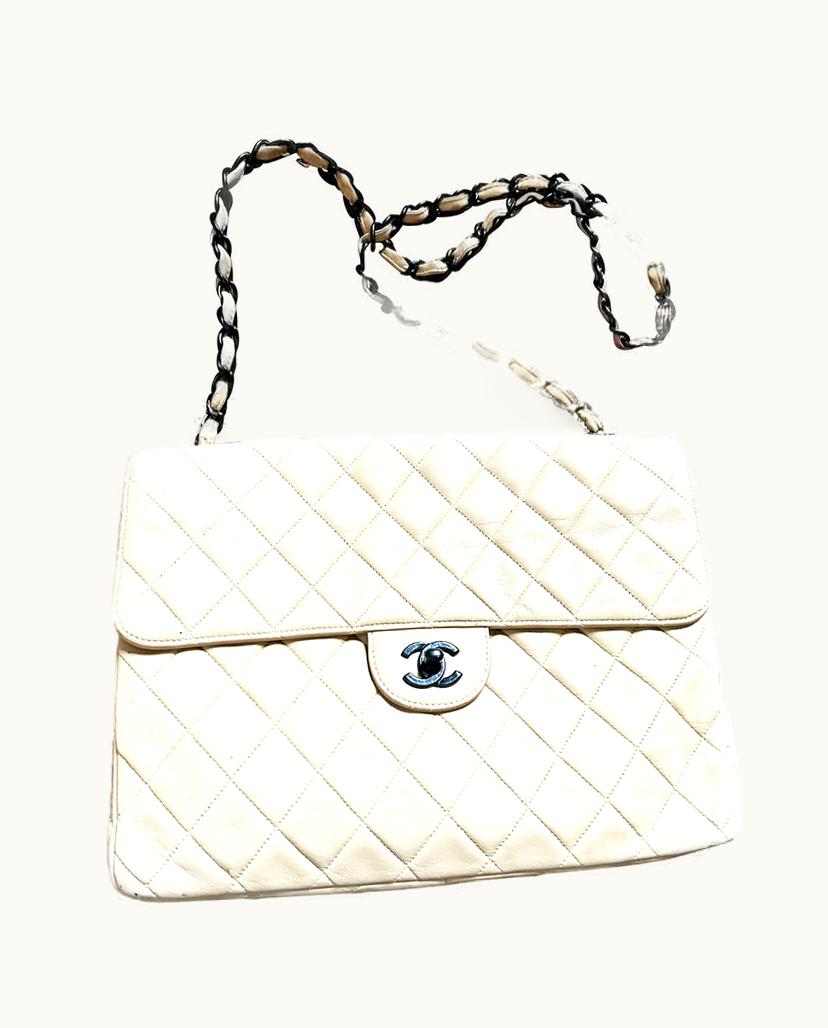 Chanel Chanel Timeless Classic Jumbo Shoulder Bag Leather In Beige