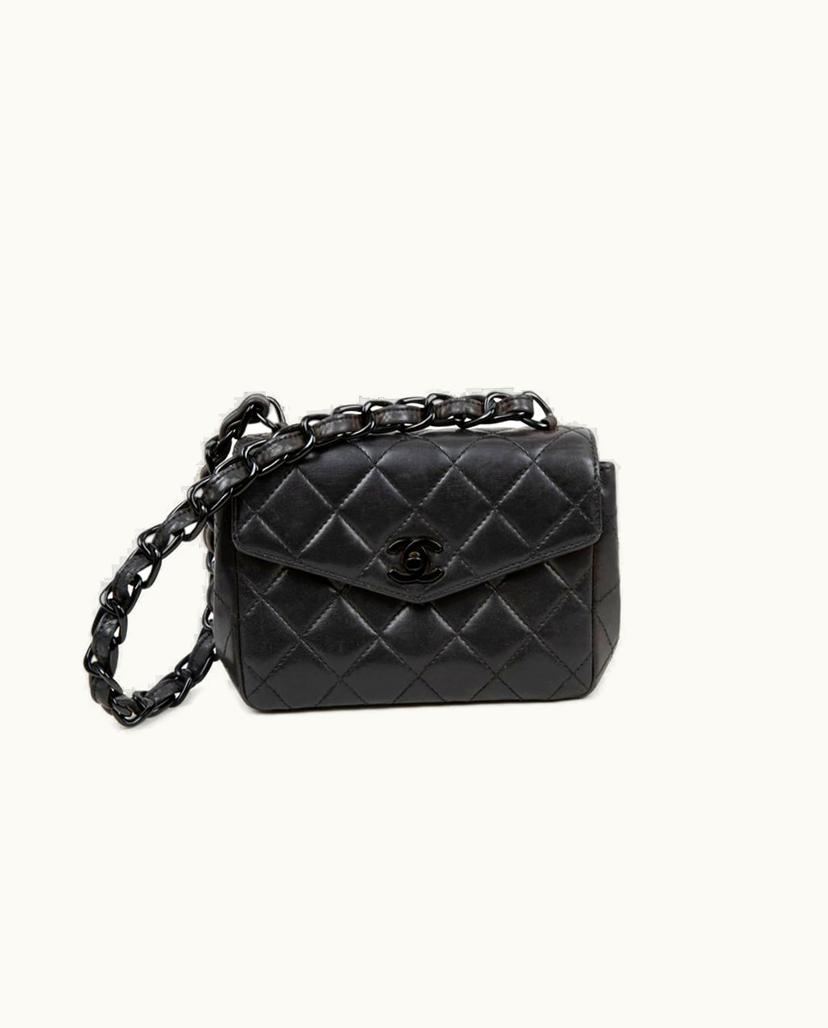 Chanel Chanel SO BLACK Mini Bag Leather In Black