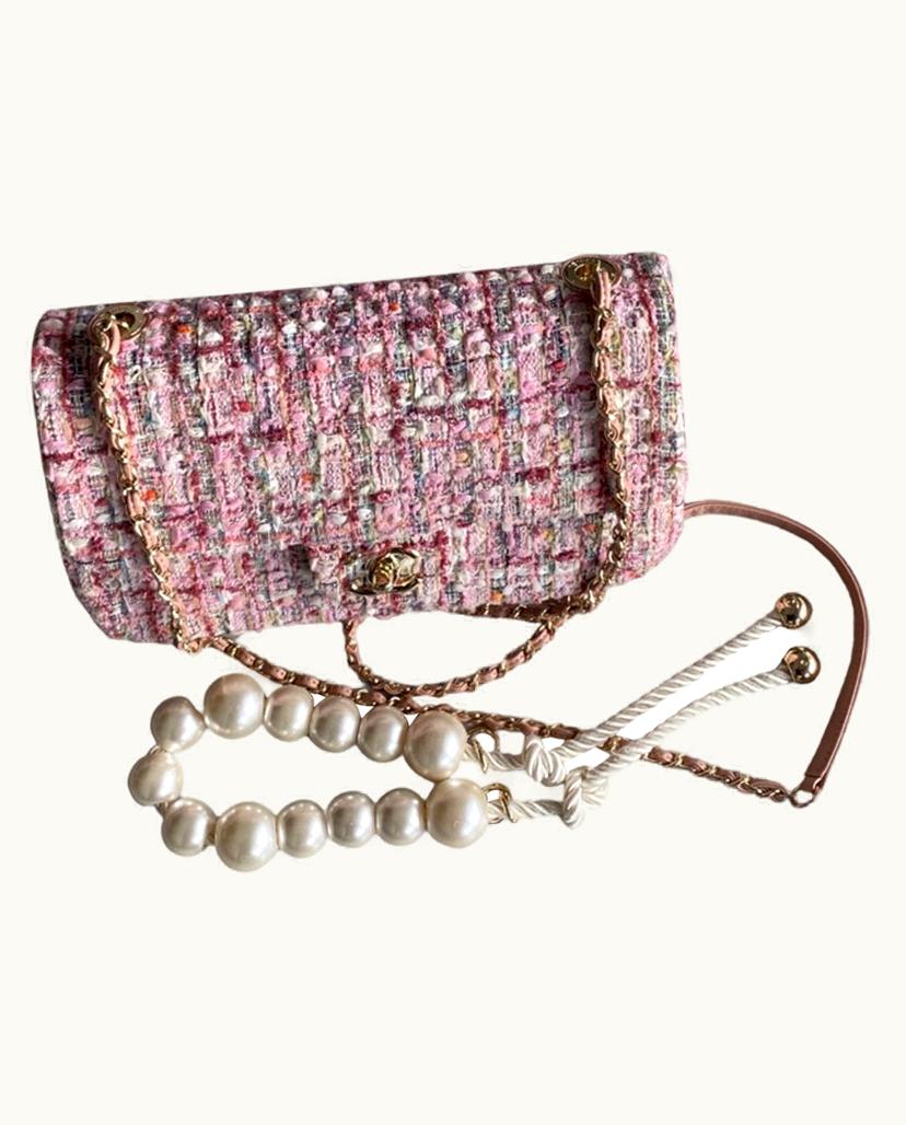 Chanel Chanel Timeless Classic Flap Bag in Multicolor and Pink