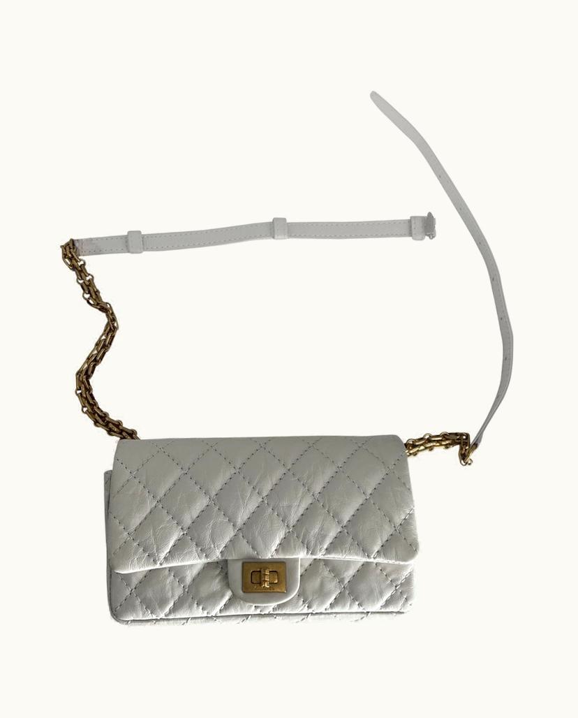 Chanel Chanel Reissue 2.55 Leather Waist Bag Ivory