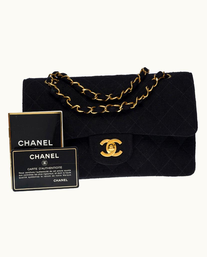 Chanel Chanel Women's Timeless Classic Linen In Black